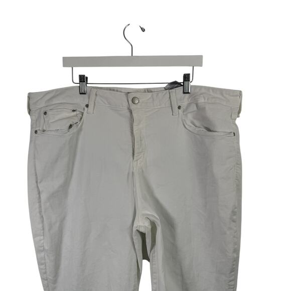 NYDJ Marilyn Straight Jeans Optic White High Rise Stretch Womens Plus 22W - Picture 2 of 10